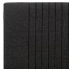 vidaXL Cadre de lit sans matelas gris fonc&eacute; tissu 140x200 cm