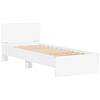 vidaXL Cadre de lit sans matelas avec tête de lit blanc 75x190 cm