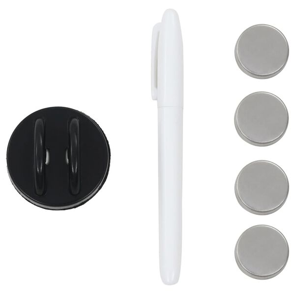 vidaXL Tableau noir magn&eacute;tique mural Verre 40x40 cm