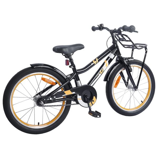 vidaXL V&eacute;lo pour Enfants 18 Pouces pour les 5-7 ans Orange Noir