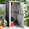 vidaXL Abri de jardin Anthracite 118,5x97x209,5 cm Acier galvanisé