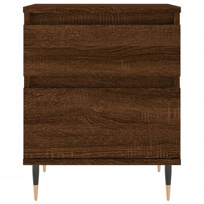 vidaXL Tables de chevet 2 pcs chêne marron 40x35x50 cm bois ingénierie