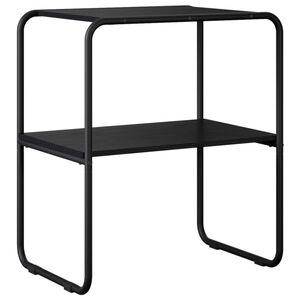 vidaXL Table console Ch&ecirc;ne noir 80 x 42,5 x 70 cm Bois d'ing&eacute;nierie
