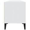 vidaXL Meuble TV blanc 100x34,5x44,5 cm bois d'ingénierie