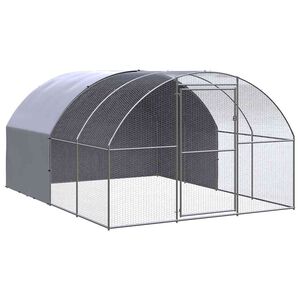 vidaXL Poulailler d'ext&eacute;rieur 3x4x2 m Acier galvanis&eacute;