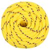vidaXL Corde de bateau Jaune 16 mm 50 m Polypropylène