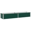 vidaXL Jardin sur&eacute;lev&eacute; Vert 160 x 40 x 24 cm acier lamin&eacute; &agrave; froid