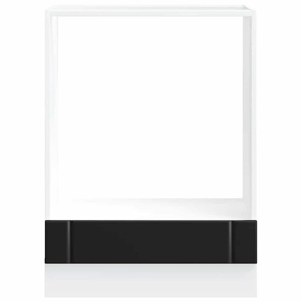 vidaXL Armoire de four Lucca noir bois d'ingénierie