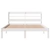 vidaXL Cadre de lit sans matelas blanc 160x200 cm bois de pin massif