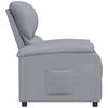 vidaXL Fauteuil inclinable Gris clair Tissu