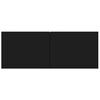vidaXL Meubles TV 4 pcs Noir 80x30x30 cm Bois d'ingénierie
