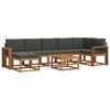 vidaXL Ensemble de canap&eacute;s d'ext&eacute;rieur 8 pc Naturel et Anthracite