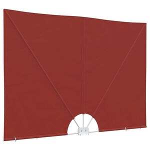 vidaXL Auvent lat&eacute;ral pliable de terrasse Terre cuite 240 x 160 cm