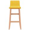 vidaXL Tabourets de bar lot de 2 jaune moutarde tissu