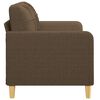 vidaXL Canap&eacute; &agrave; 2 places Marron 140 cm Tissu