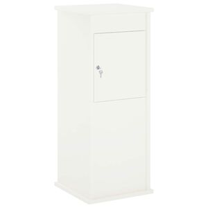 vidaXL bo&icirc;te aux lettres Blanc 40 x 40 x 100 cm Acier