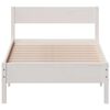 vidaXL Cadre de lit sans matelas blanc 90x190 cm bois de pin massif