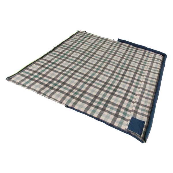 Outwell Sac de couchage Camper Lux fermeture &eacute;clair gauche gris fonc&eacute;