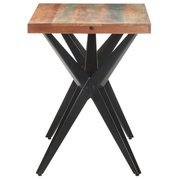 vidaXL Table &agrave; manger 120x60x76 cm Bois de r&eacute;cup&eacute;ration massif