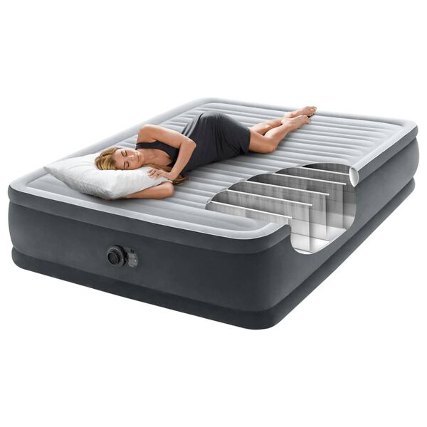 Intex Lit gonflable Dura-Beam Deluxe Comfort Plush 152x203x46 8cm