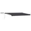 vidaXL Auvent r&eacute;tractable &eacute;lectrique Anthracite 5 &times; 3,5 m