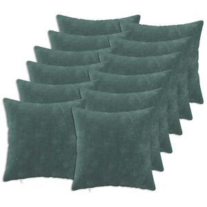 vidaXL Coussin 12 pc HEERLEN Bleu marine 40 x 40 cm