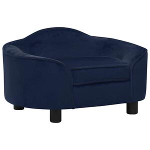 vidaXL Canap&eacute; pour chien Bleu 67x47x36 cm Peluche