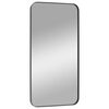vidaXL Miroir mural Noir 40x80 cm Rectangulaire