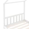 vidaXL Cadre de lit d'enfant Blanc Bois de pin massif 80x160 cm