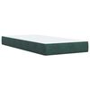 vidaXL Sommier &agrave; lattes de lit avec matelas Vert fonc&eacute; 90x190 cm