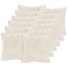 vidaXL Housse de coussin 12 pc HEERLEN Blanc 50 x 50 cm