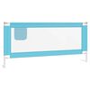 vidaXL Barri&egrave;re de s&eacute;curit&eacute; de lit d'enfant Bleu 200x25 cm Tissu