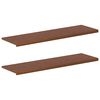 vidaXL Appuis de fen&ecirc;tre 2 pc Marron fonc&eacute; 140 x 40 x 2 cm