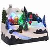 vidaXL Village de No&euml;l mini 16 x 11,5 x 13 cm Plastique Multicolore