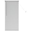 vidaXL Stores v&eacute;nitiens Argent&eacute; 130 x 65 cm Aluminium