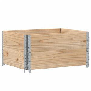 vidaXL Colliers de palette 2 pcs 80x60 cm bois de pin solide