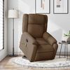 vidaXL Fauteuil de massage inclinable Marron Tissu