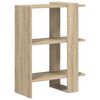 vidaXL &Eacute;tag&egrave;re 2 niveaux 52 x 25 x 71,5 cm Bois d'ing&eacute;nierie
