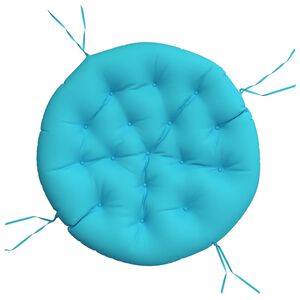 vidaXL Coussin rond turquoise &Oslash; 100 x11 cm tissu oxford