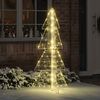 vidaXL Sapin de No&euml;l avec 160 LED Blanc chaud 150 cm Acrylique