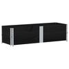 vidaXL Colliers de palette 2 pcs noir 150x50 cm bois de pin solide