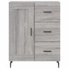 vidaXL Buffet haut Sonoma gris 69,5x34x180 cm Bois d'ing&eacute;nierie