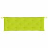 vidaXL Coussin de banc de jardin vert brillant 150x50x7cm tissu oxford