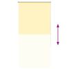 vidaXL Store enrouleur occultant jaune largeur du tissu 75,7 cm