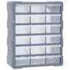 vidaXL Organisateur multi-tiroirs avec 18 tiroirs centraux 38x16x47 cm
