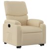vidaXL Fauteuil inclinable Cr&egrave;me Tissu