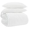 vidaXL Ensemble de Duvet avec oreiller 3 pi&egrave;ces Blanc Plume de canard