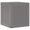 vidaXL Bo&icirc;te de rangement Gris clair 55 x 53 x 57 cm Polypropyl&egrave;ne
