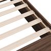 vidaXL Cadre de lit sans matelas ch&ecirc;ne marron 135x190 cm