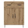 vidaXL Buffet Chêne artisanal 69,5 x 34 x 90 cm Bois d'ingénierie